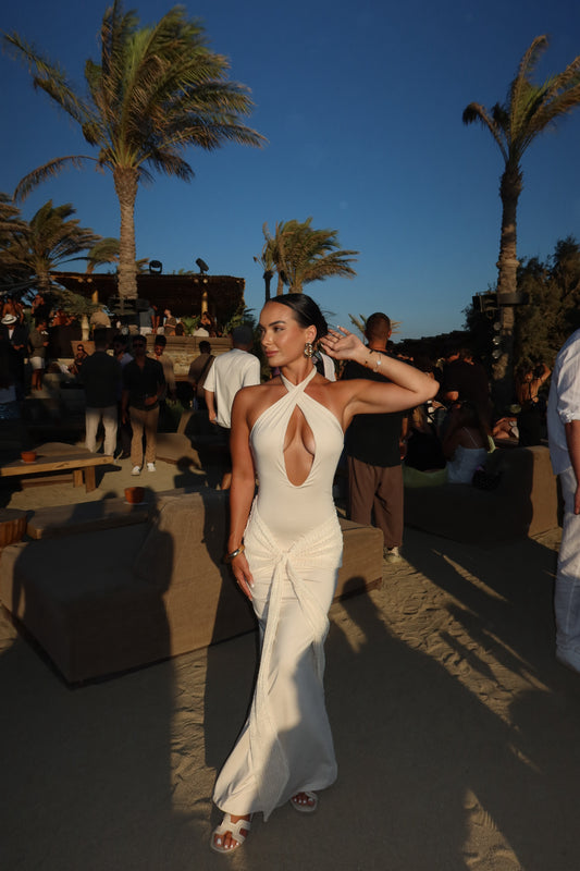 Pepper Mayo Sand Scenic Dress