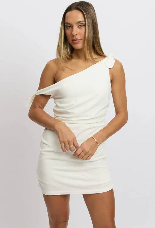 Linen Bodycon Mini Linen Dress